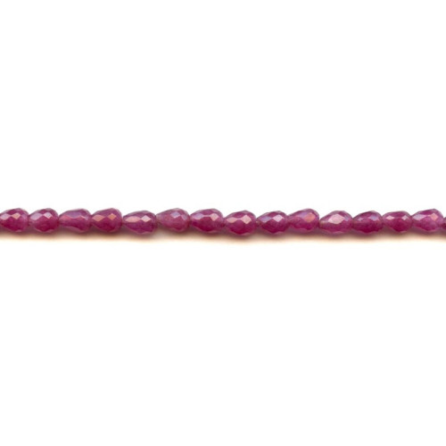 300-1051 Purple Jade <br>5x7 Faceted Teardrop