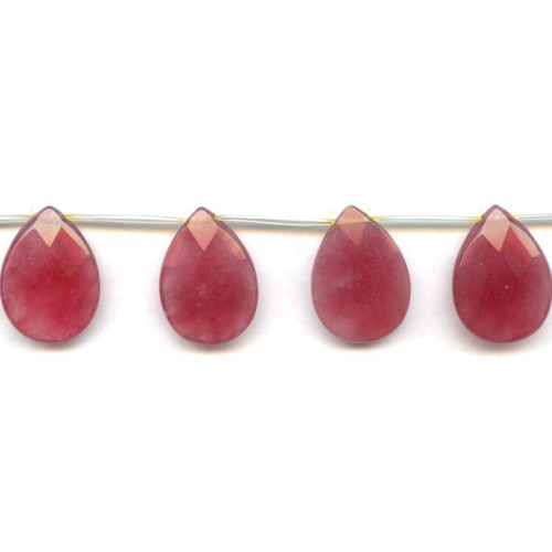300-1057 Purple Jade <br>18x25 Flat Pear Briolette