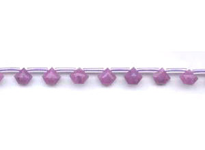 Purple Jade 8mm Pentagon Briolette