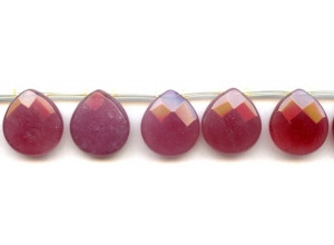 Purple Jade 18x20 Flat Pear Briolette