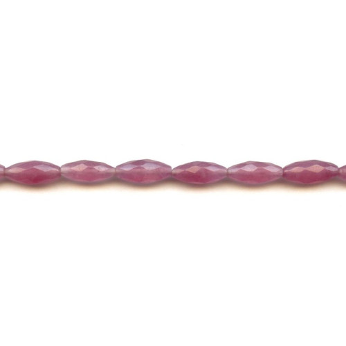 300-1116 Purple Jade <br>7x16 Faceted Oval Rice