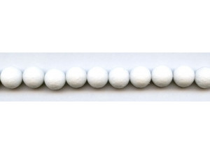 White Jade 10mm Faceted Round