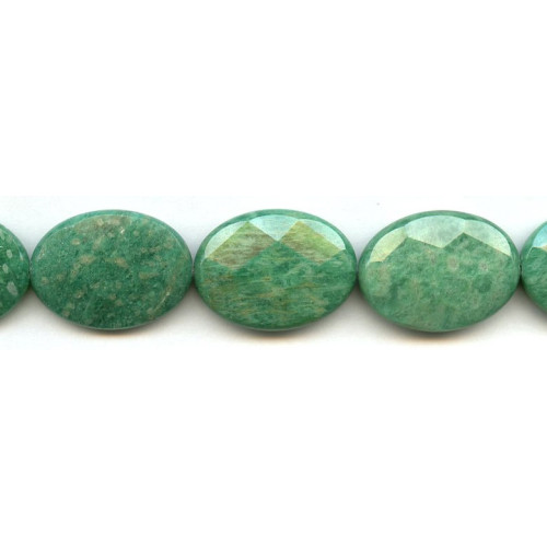305-1043 Russian Amazonite <br>22x30 Faceted Flat Oval