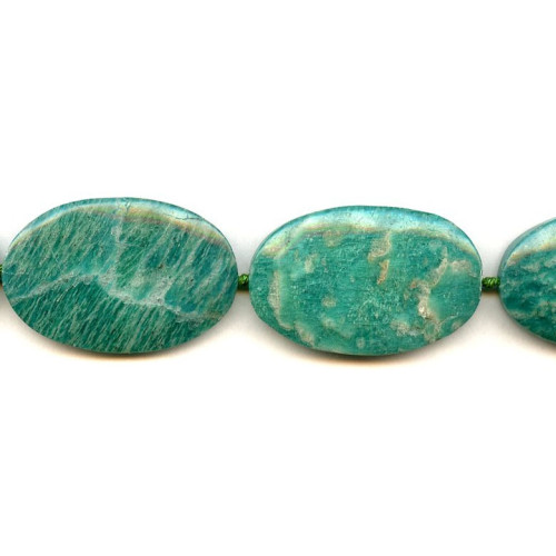 305-1078 Russian Amazonite <br>24-28x Flat Oval