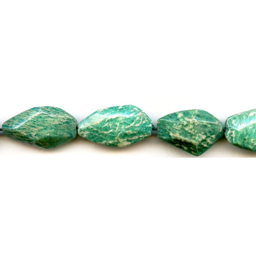 305-1080 Russian Amazonite <br>15-18x Faceted Flat Nugget