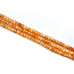 129-1119 Orange Calcite <br>10mm Faceted Rondell