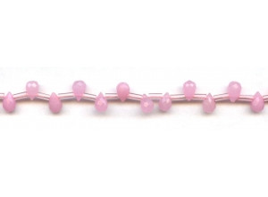 Pink Jade 5x7 Teardrop Briolette