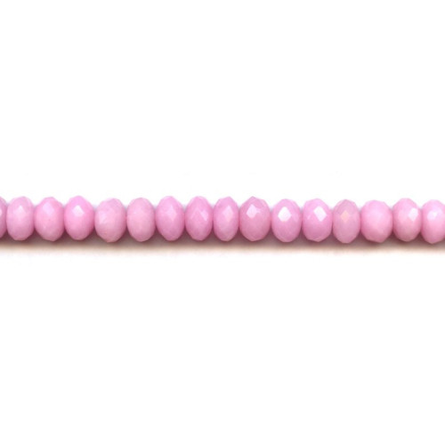 308-1073 Pink Jade <br>10mm Faceted Rondell