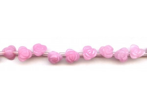 Pink Jade 10mm Flower