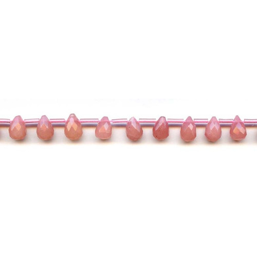 308-1127 Pink Jade <br>7x10 Teardrop Briolette