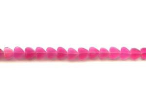 Pink Jade 8mm Heart