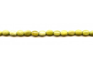 Yellow Turquoise 6x8 Flat Oval