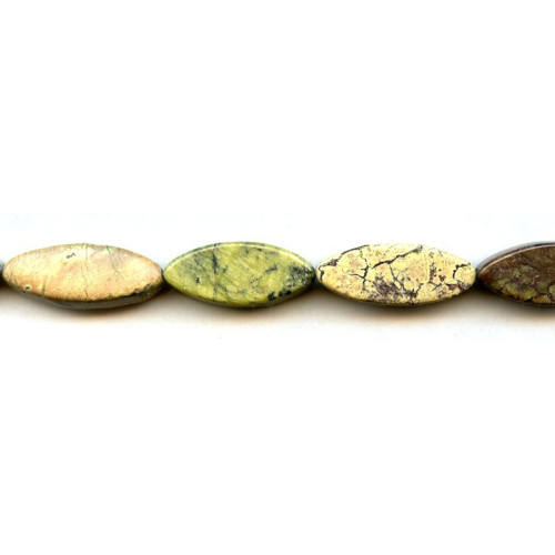 314-1061 Yellow Turquoise <br>12x28 Flat Marquise