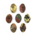 314-1104 Yellow Turquoise <br>47x33 Carved Pendant