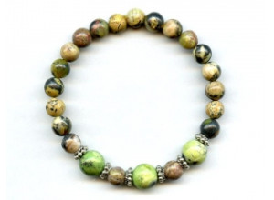 Yellow Turquoise 8mm Round Bracelet