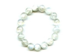 Rainbow Moonstone 12mm Round Bracelet