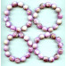 326-1054 Dyed Mother of Pearl <br>16mm Round Bracelet