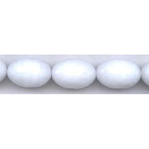 333-1020 White Jade <br>20x30 Faceted Oval