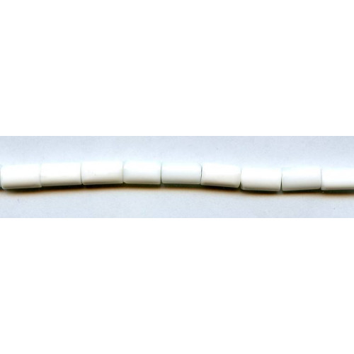 333-1032 White Agate <br>6x11x4 Oval Tube