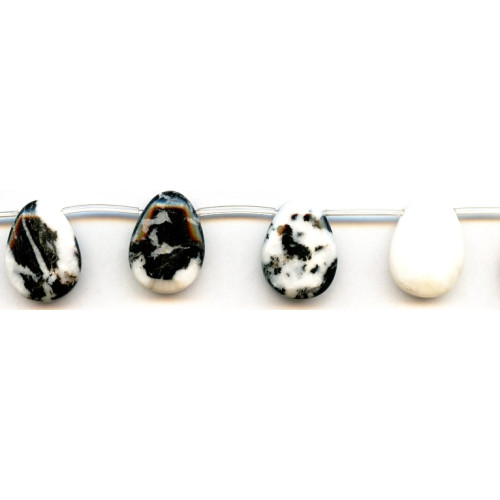 334-0020 Mexican Zebra Jasper <br>15x20 Beveled Pear Drop