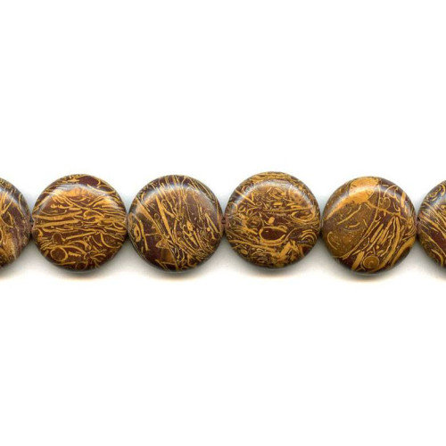 340-0013 Elephant Skin Jasper <br>22mm Dime