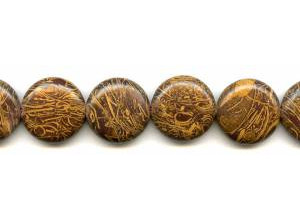 Elephant Skin Jasper 22mm Dime