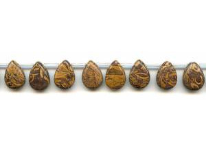 Elephant Skin Jasper 10x14 Flat Pear Drop