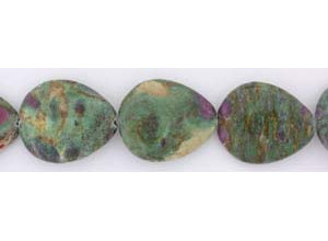 Ruby in Fuchsite 25x30 Flat Pear