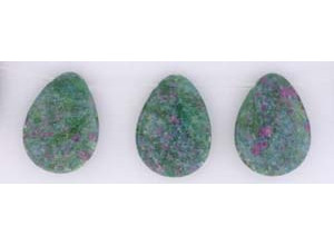 Ruby in Fuchsite 22x30 Flat Pear Drop