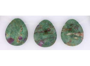 Ruby in Fuchsite 25x30 Flat Pear Drop