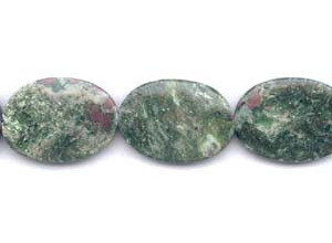 Ruby in Fuchsite 25x35 Flat Oval