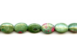 Ruby in Fuchsite 13x18 Flat Oval
