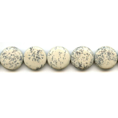 362-0003 Black Spot Jasper <br>20mm Dime