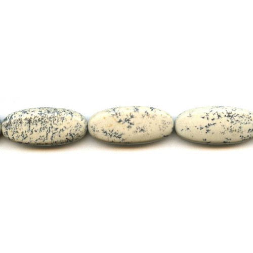 362-0004 Black Spot Jasper <br>15x34 Flat Oval
