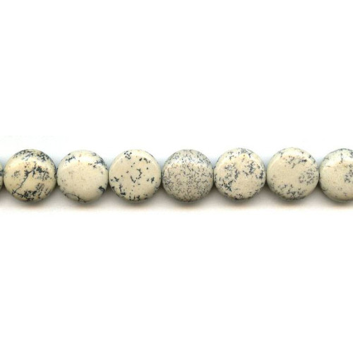 362-0009 Black Spot Jasper <br>15mm Dime
