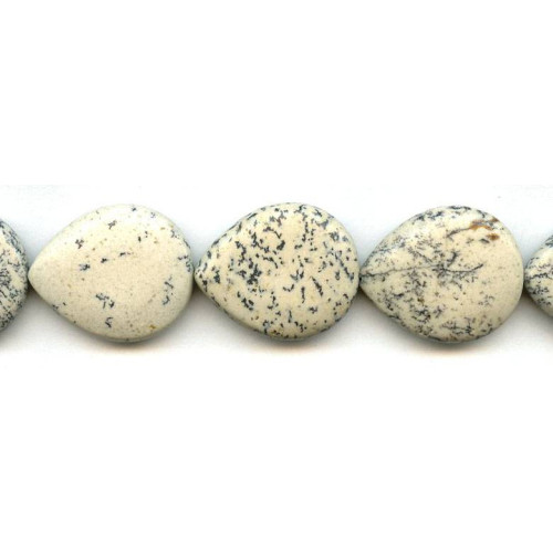 362-0015 Black Spot Jasper <br>25x30 Flat Pear
