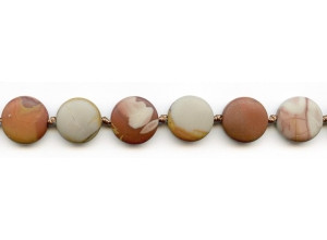 Matte Noreena Jasper 13-14mm Dime