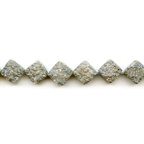 401-0103 Drusy Agate <br>12x12 Diamond