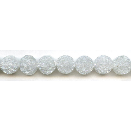 401-1188 Drusy Agate <br>15mm Dime