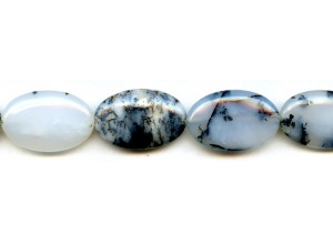 Dendrite Agate 18x28 Flat Oval