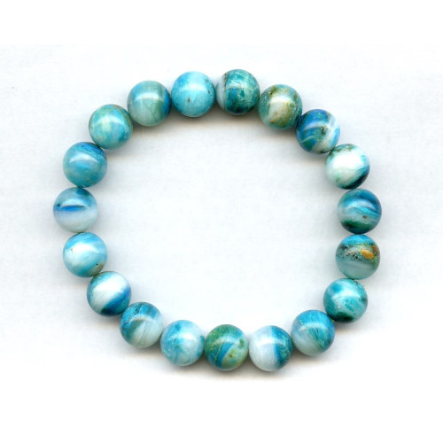 415-0015 Opaline <br>10mm Round Bracelet