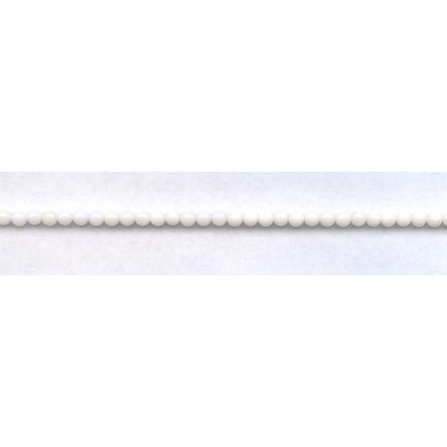 516-0115 White Coral <br>3.5mm Round