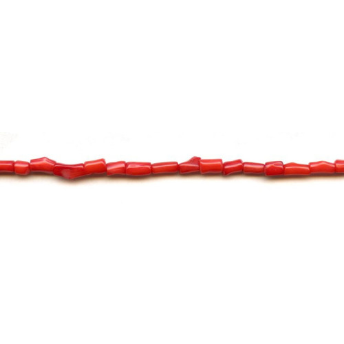 519-1238 Dyed Coral <br>4x7 Bamboo Tube