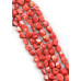 519-1326 Dyed Coral <br>20-25x Faceted Nugget