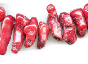 Dyed Coral 28-44x Branch Drop