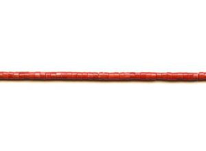 Dyed Coral 3.5-4mm Heishi