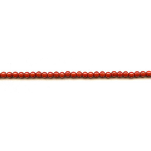 519-1393 Dyed Coral <br>4-4.5mm Round