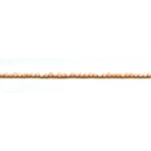 519-1395 Dyed Coral <br>3-3.5mm Round
