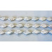 011-1124 Freshwater Pearl Coin <br>8x14 Diamond Coin