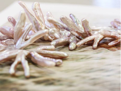 Freshwater Pearl Drop 30x Twin Stick